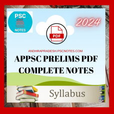 Appsc Detailed Complete Prelims Notes-PDF Files (For Group I)